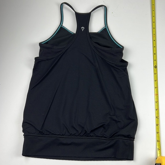 Ivivva by Lululemon Racerback Layered Black Exercise Tank Top - Picture 5 of 6
